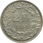 2 Franken 1944 B - fast unzirkuliert